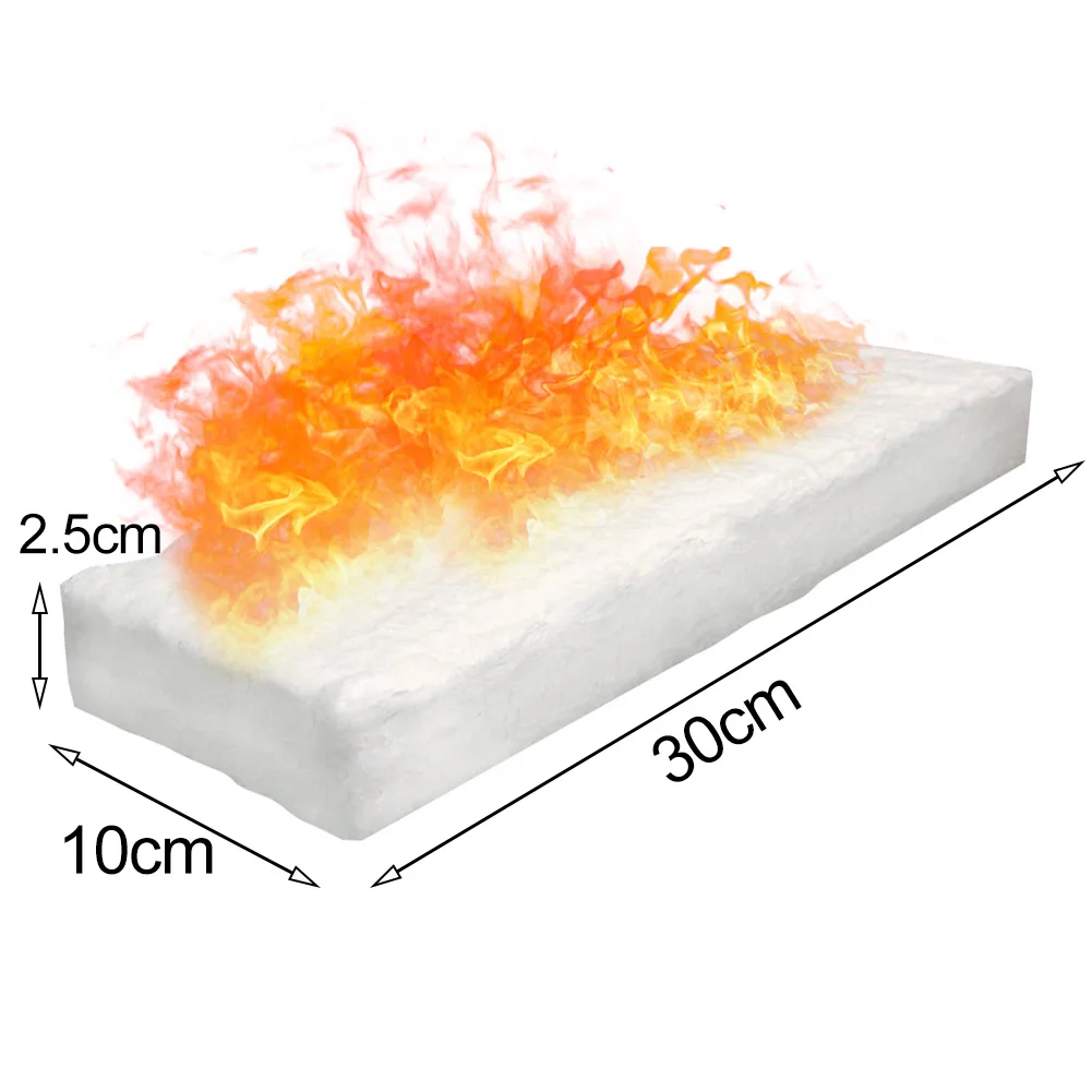 3pcs Ceramic Fiber Blanket Ceramic Sponge For Bioethanol Fireplace Resistant Insulation Cotton Firplace Firebox Stove Heating