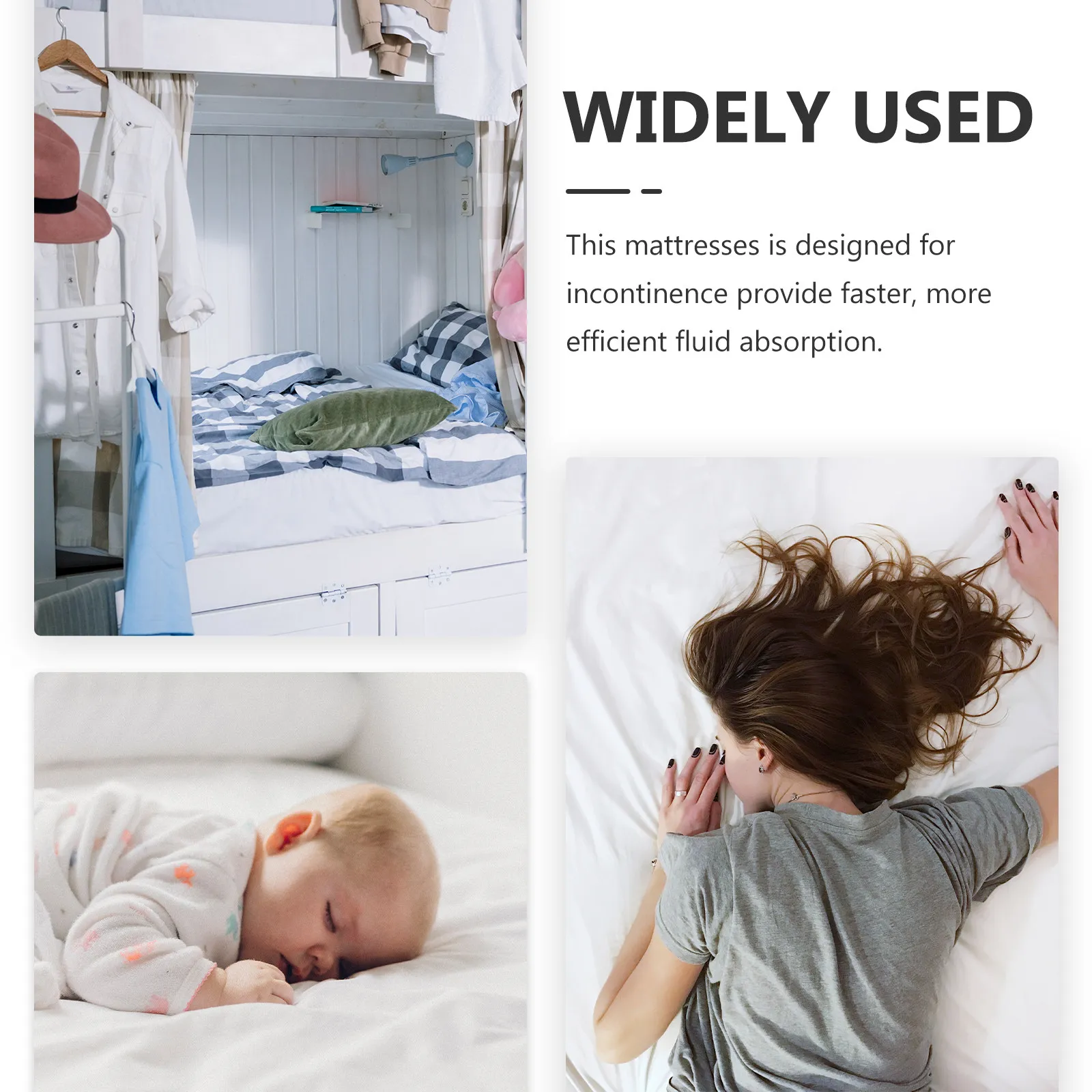 

Непромокаемый моющийся наматрасник для взрослых, новорожденных, девочек, при менструации, для кормящих мам, нескользящий, впитывающий, хлопковый, защитный чехол для матраса