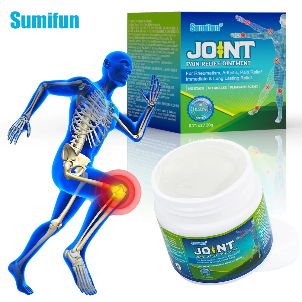 

20G/pc Sumifun Arthritis Joint Pain Cream Knee Ankle Back Analgesic Ointment Waist Neck Elbow Osteoarthritis Orthopedic Products