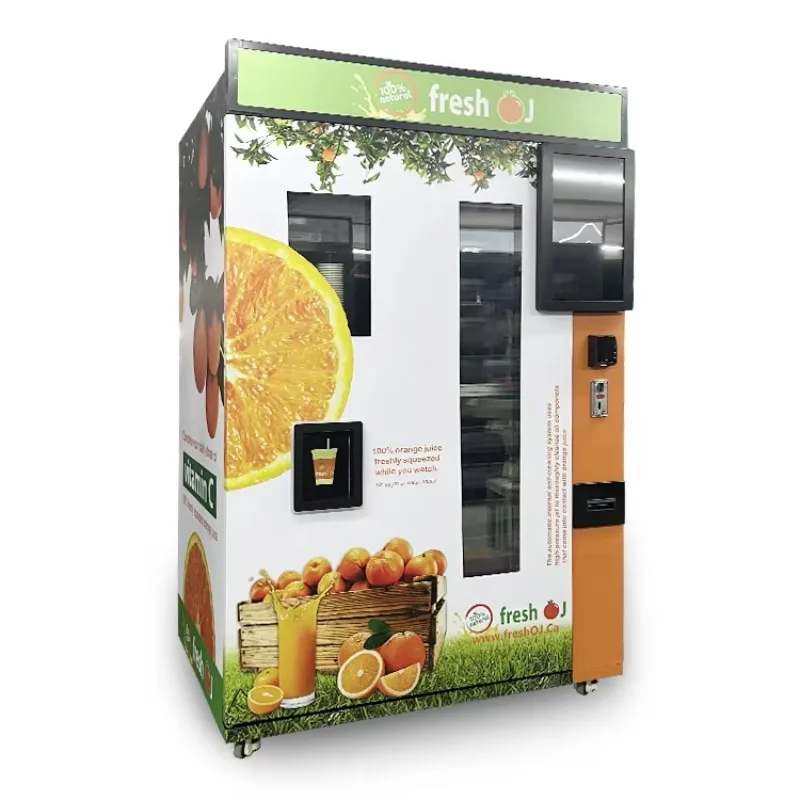 Customizable Fully Automatic Natural Fruit Juice Dispenser Fresh Lemon Orange Juice Vending Machine with QR Payment System