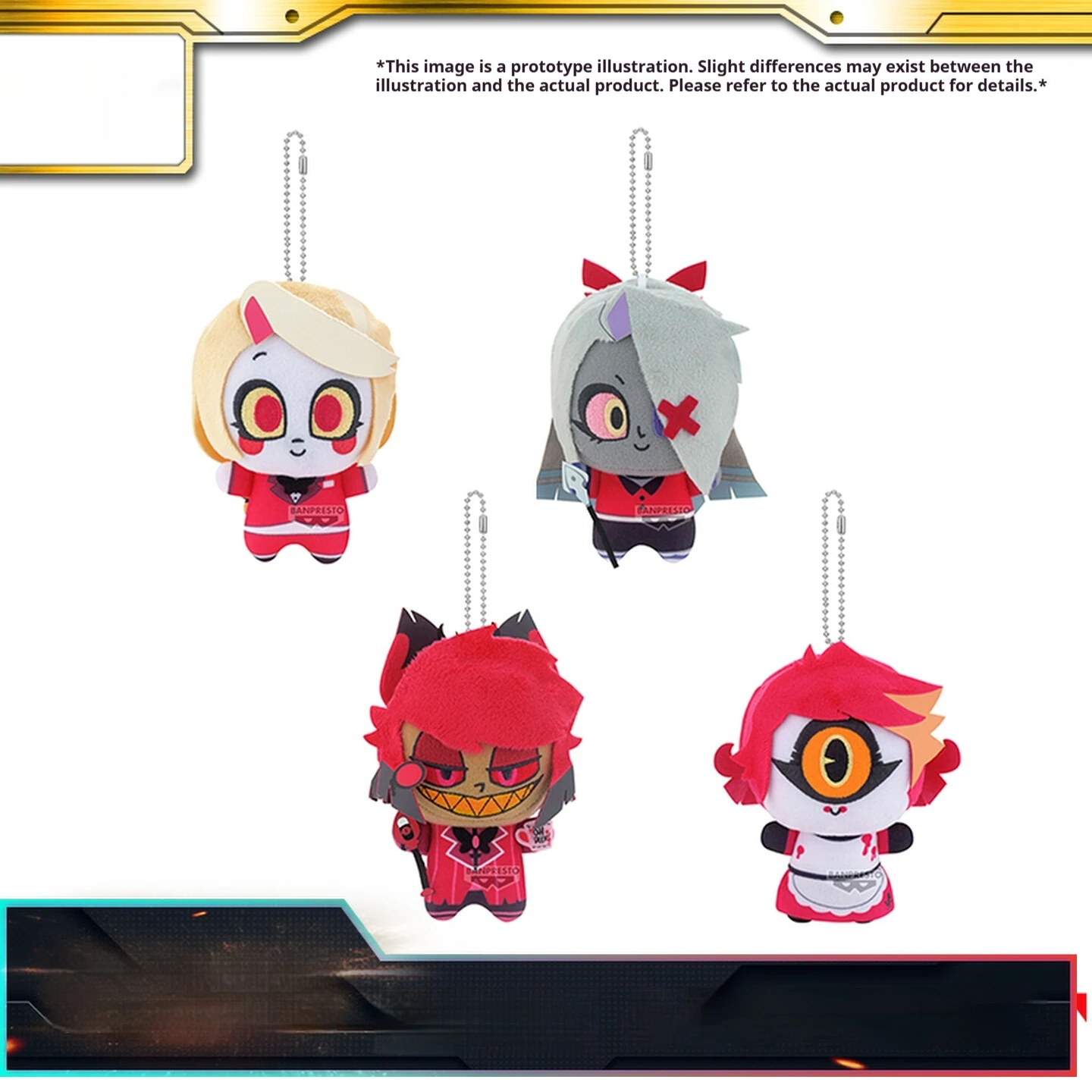 

Серия 1, плюшевый брелок Hell Hotel, милый персонаж демона, мягкая кукла ужасов, аниме, коллекционный подарок для фанатов, Хэллоуин, косплей