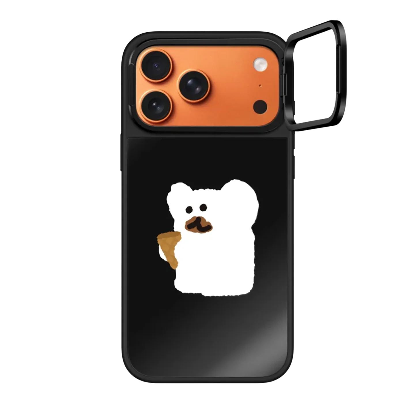 

601031 Lens Ring Stand Mirror Surface Magnetic Case: Compatible with IPhone 17 16 15 14 Pro Max 17Pro