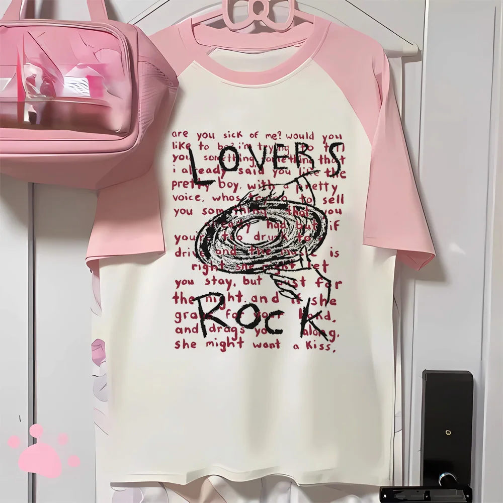 Who Really Cares top tees women hip hop streetwear women graphic shirt Psychedelic Punk Trendy 2000s Graphic Vintage