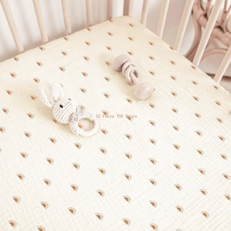 

96GC Neworns Fitted Sheet Sheet и дышащий тканевый крышка кровати легкий уход