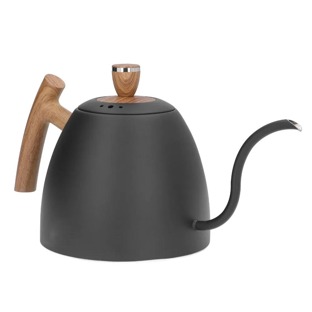 800ml Capacity Pour Over Kettle Rustproof Ergonomic Handle Stainless Steel Kettle 1500ml Capacity Stovetop Compatible