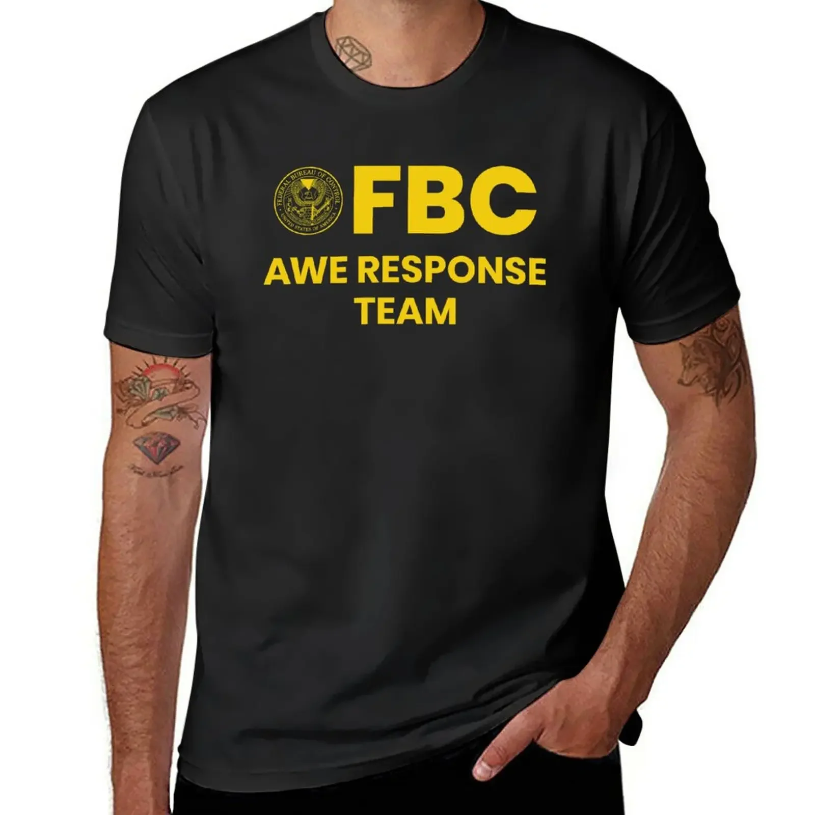 New Federal Bureau of Control - AWE Response Team T-Shirt Short sleeve Short sleeve tee t shirts men