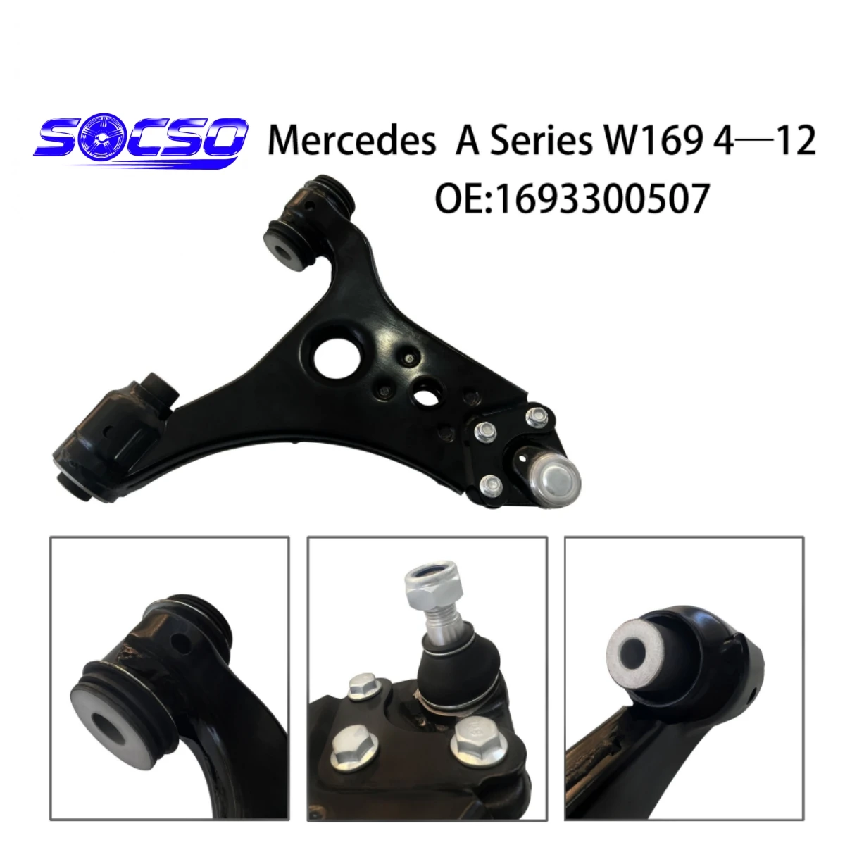

Front Lower Control Arm for Mercedes Benz W169 W245 1693300507 1693300607 1693300907 1693301007 1693300807 1693300707 1693300100