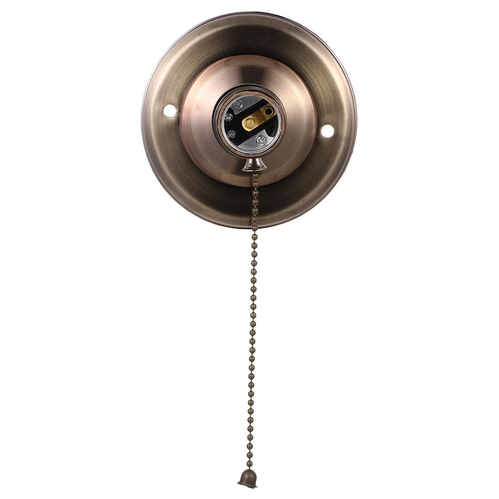 

Retro Wall Lamp Holder Chain Pendant Socket Bulb for Lantern Light Replacement Pull Bracket