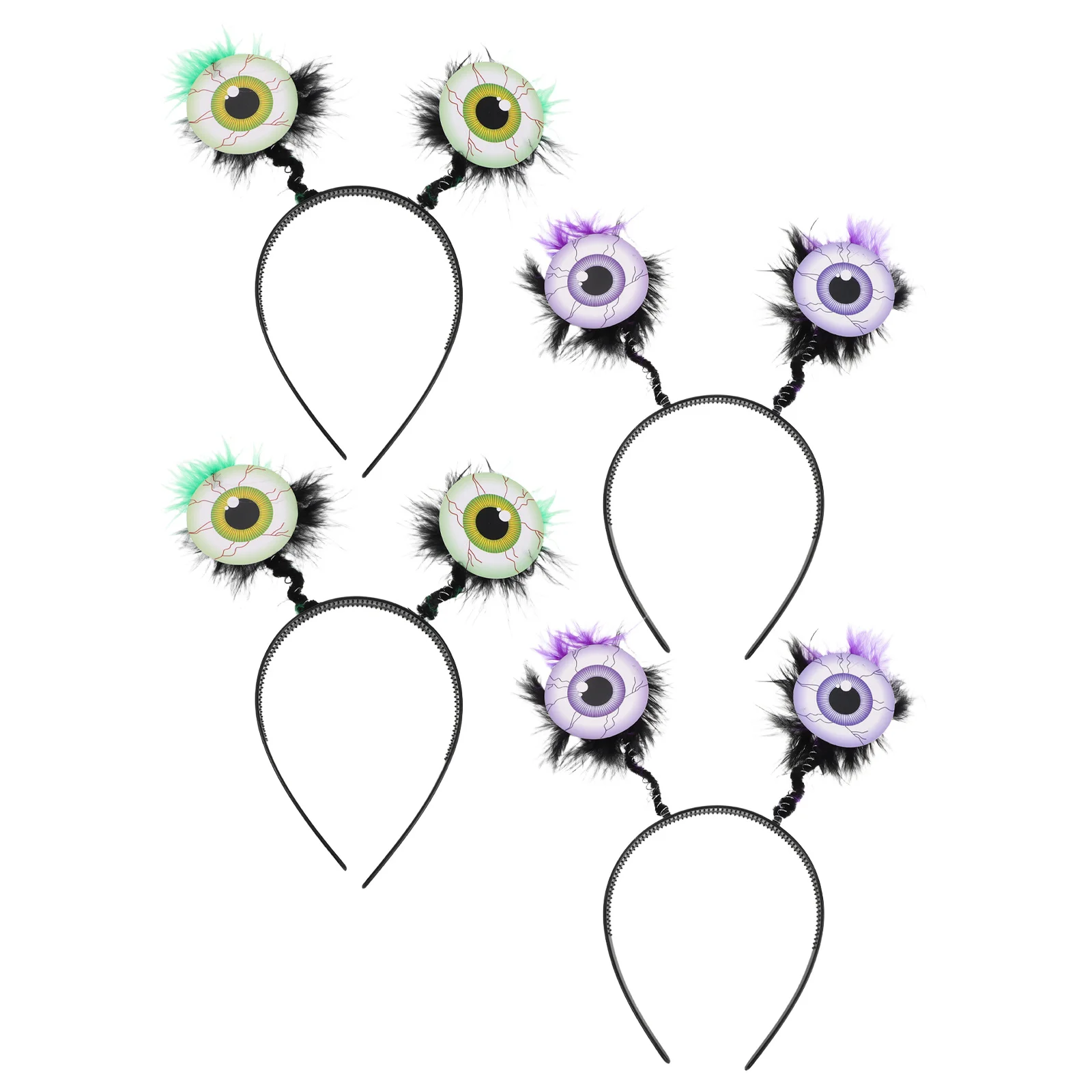 Bandeau globe oculaire d'halloween, 4 pièces, Unique, effrayant, grand Design, Flexible, léger, confortable pour enfants et adultes, fête costumée