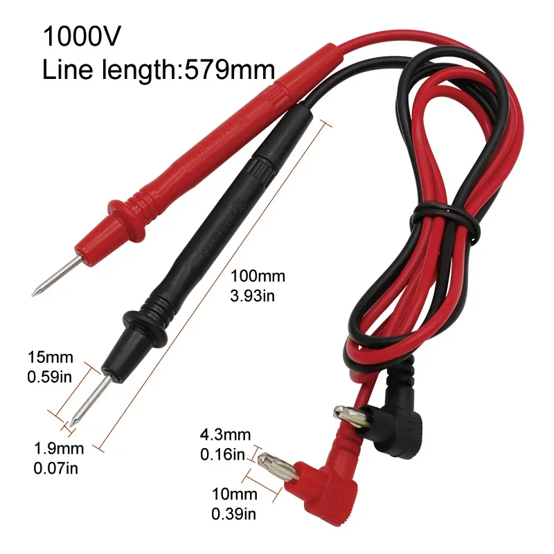 1000V 10A Universal Needle Point Multi Meter Test Probe / Lead for Digital Multimeter Wire Pen Cable Multimeter Tester