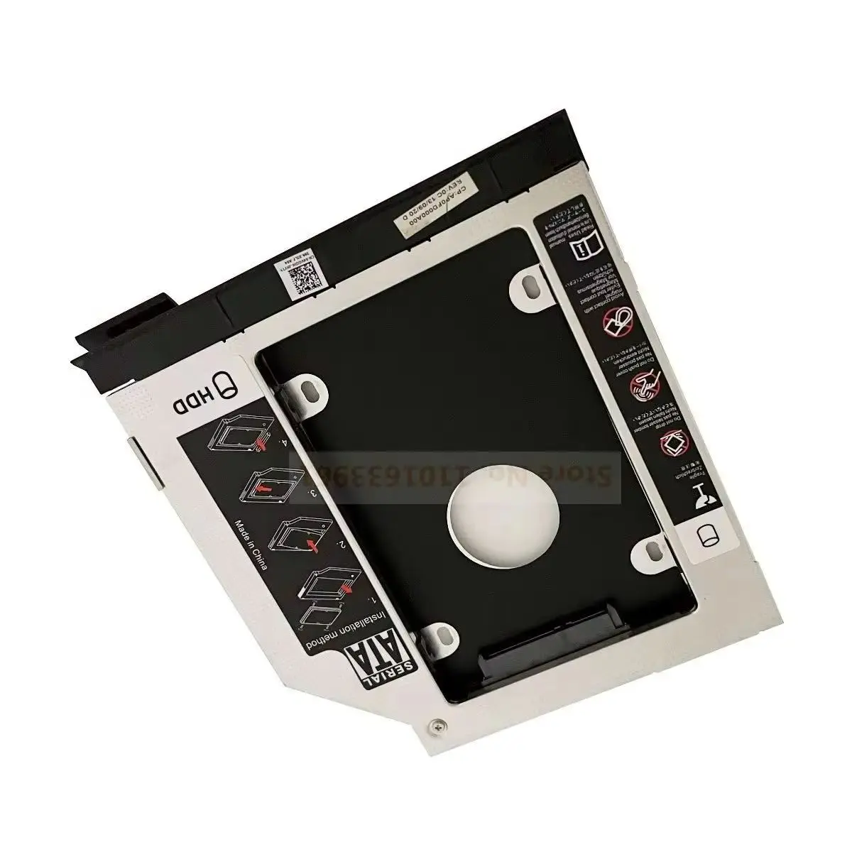 With Panel Lock Latch 2nd 2.5 Hard Drive HDD SSD Optical bay Caddy Bracket for Dell Latitude E6320 E6420 E6520 E6330 E6430 E6530