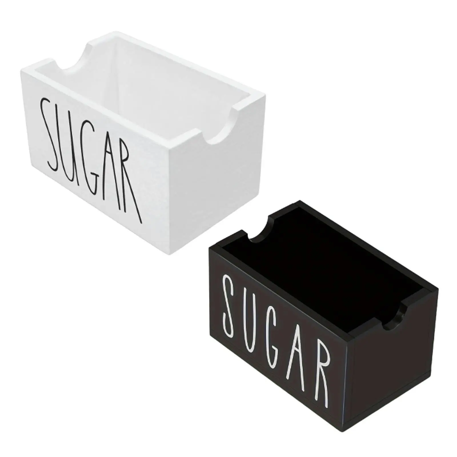 Sugar Packet Holder for Coffee Bar Organizer Rustic Display Wood Sugar Packet