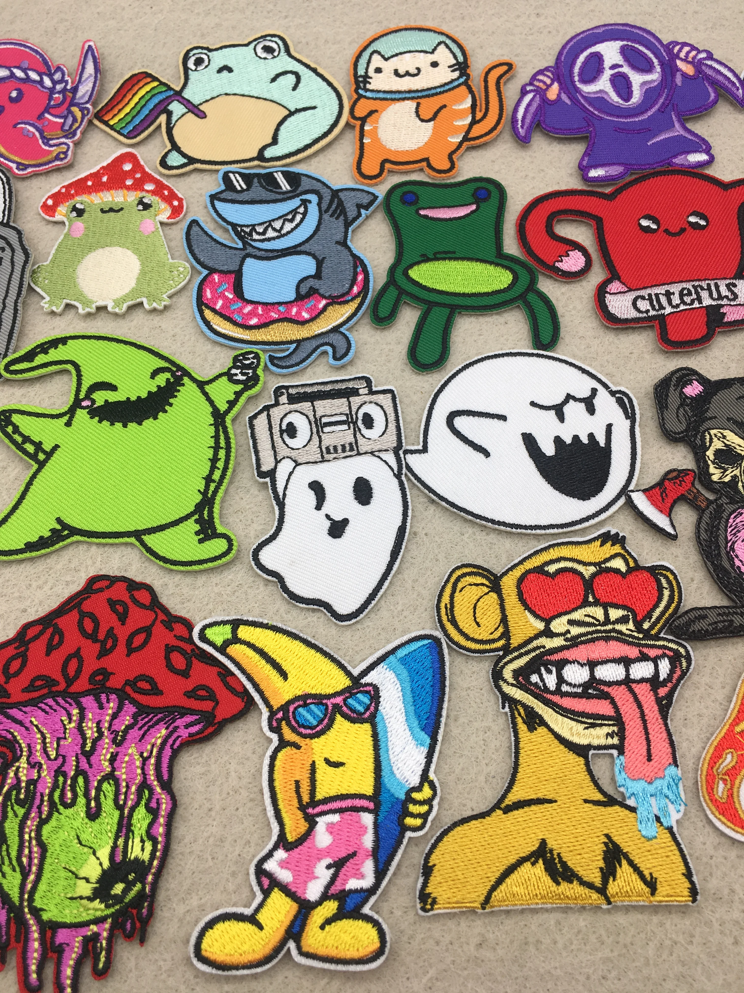 Terror Geist Patch für Kleidung Aufkleber Lustige Anime Bestickt Patches Auf Kleidung DIY Haken Schleife Kleidung Streifen – Detail 4