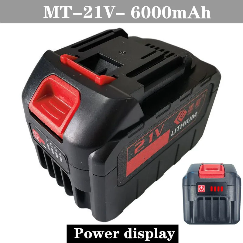 8000 mAh Large Capacity Lithium Battery Pack Rechargeable Electric Wrench Special Power Lithium Battery 21V Battery