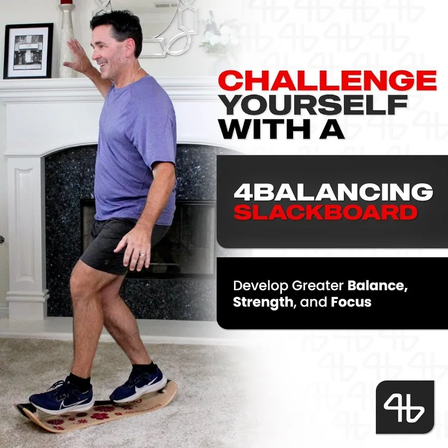 مدرب التوازن للبالغين، لوح التوازن المكتبي الدائم ومعدات التمرين المنزلية لتنسيق تدريب قوة اليوغا #2