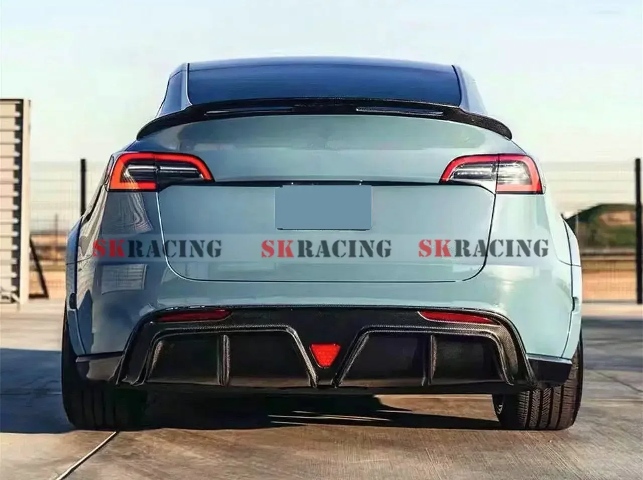 Real Carbon Fiber Rear Wing Fit For 2020-2023 Tesla Model Y Auto Trunk Lid Spoiler Wings Car Accessories Trim Bodykit Decorative