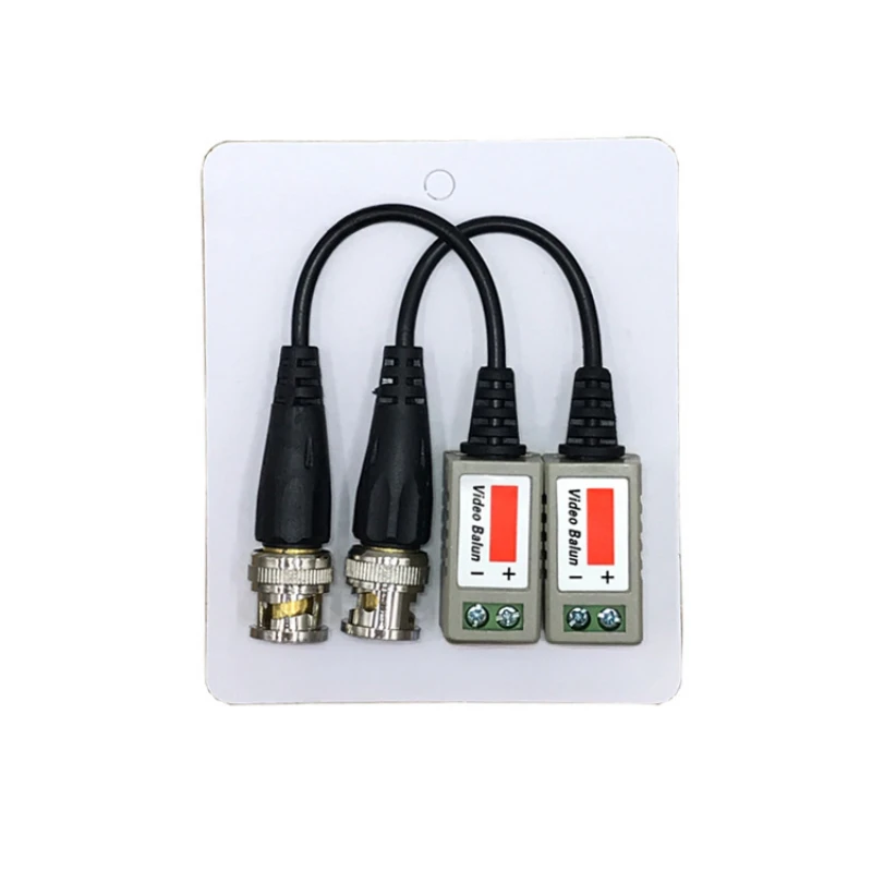 2 buah (1 pasang) AHD/CVI/TVI memutar BNC Video CCTV Balun pasif transceiver UTP Balun BNC Cat5 CCTV UTP Video Balun