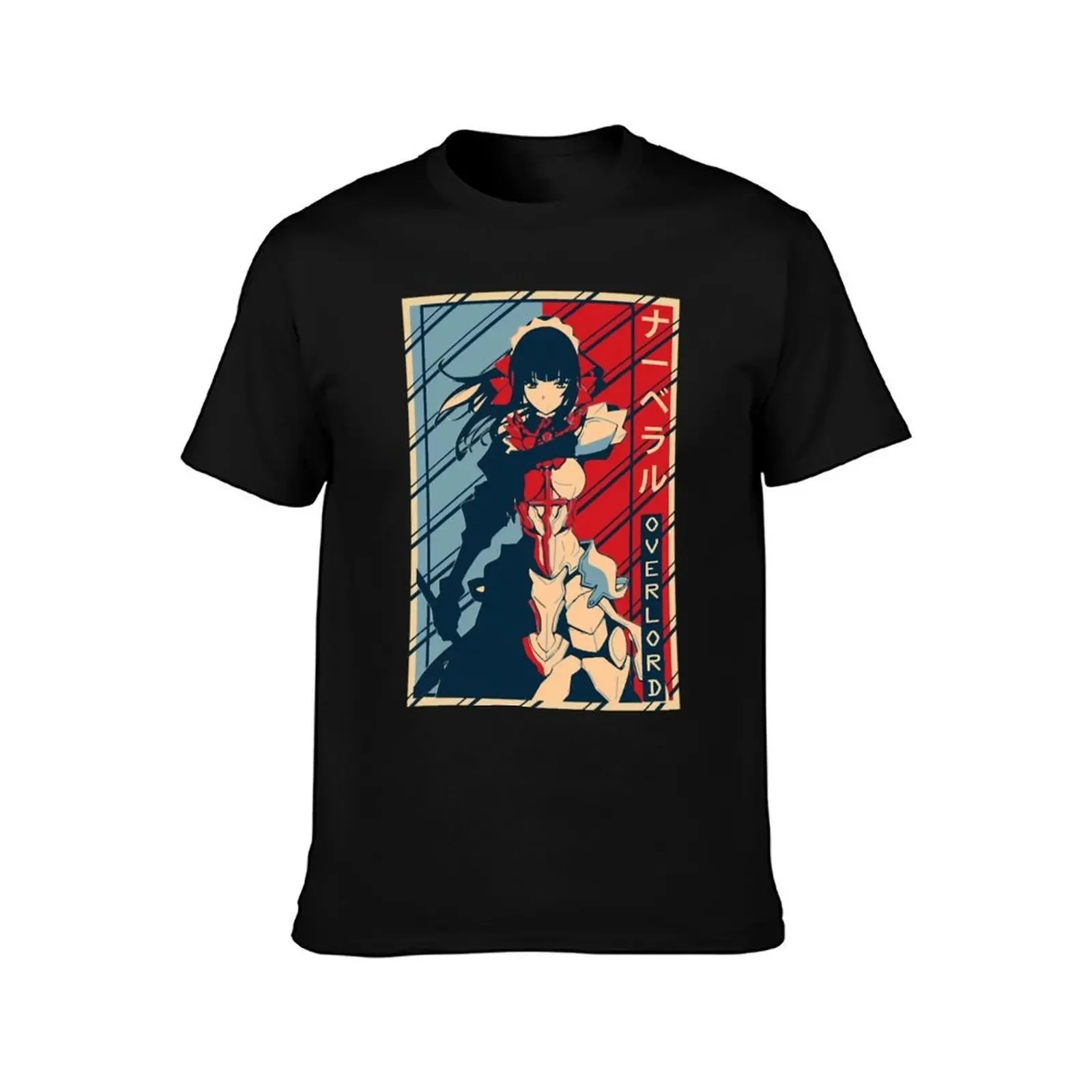 Overlord Narberal Gamma Retro Poster-Style Graphic T-Shirt – Dark Fantasy Character Illustration & Title Print Cotton Apparel