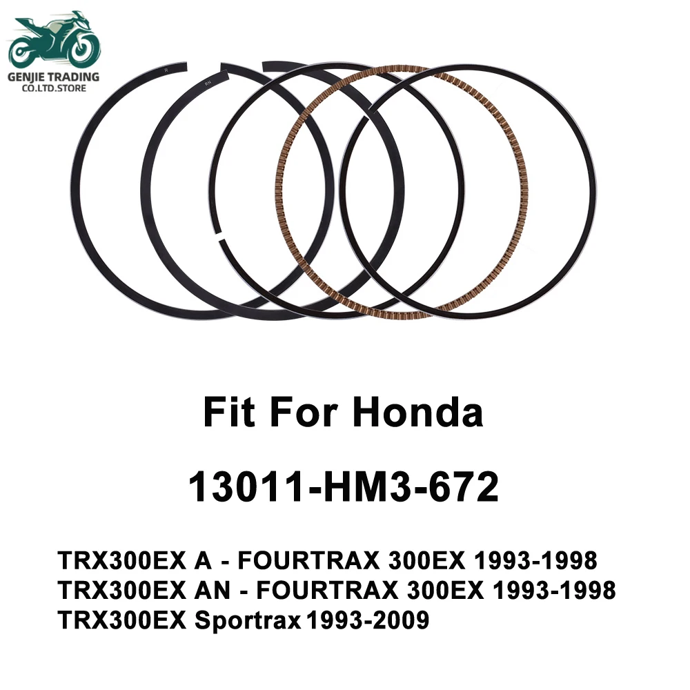 

TRX300 Piston Rings 80mm TRX300EX A FOURTRAX 300EX 1993-1998 TRX 300 EX Sportrax 1993-2009 Fit For Honda Motorcycle Engine Parts