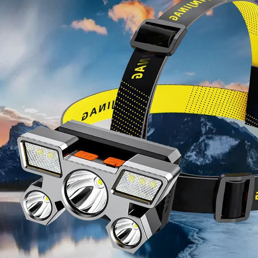 High Performance LED Headlamp USB Rechargeable Torch Headlight For Camping Hiking Night Fishing Outdoor Search Light