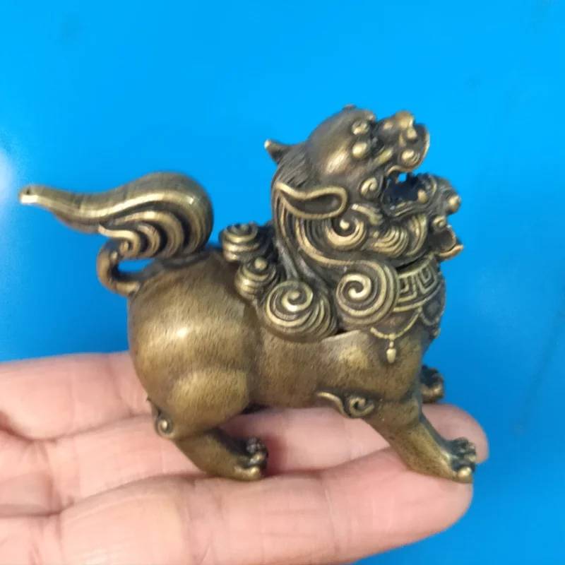 Antique Miscellaneous Ethnic Style Antique Old Crafts Mini Small Incense Burner Lion Tea Ceremony Incense Burner Decoration