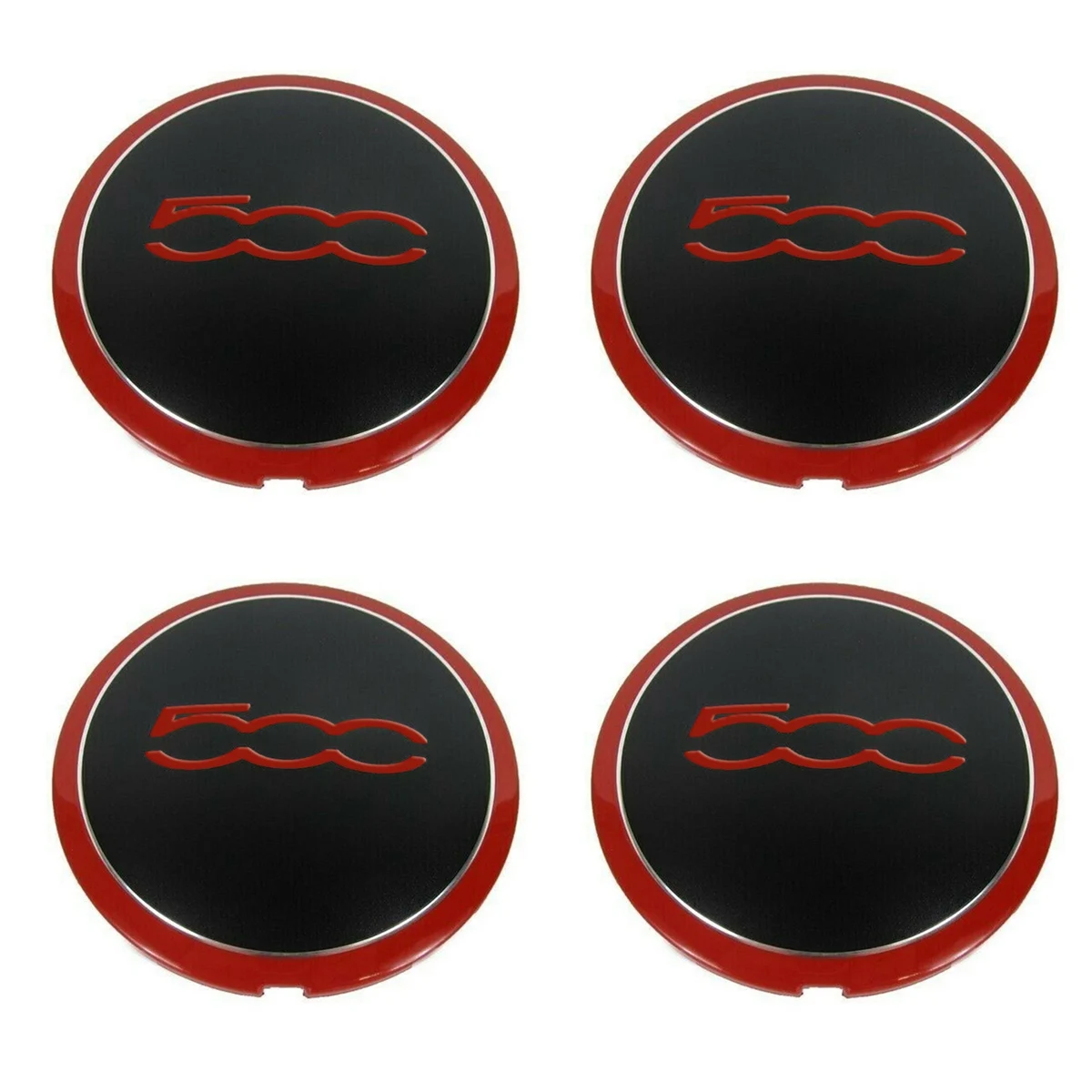 4Pcs 133Mm Hubcap for Fiat 500 500C 500L Wheel Centre Hub Caps Emblem Sticker 68078419AC 68078421AC 51884863