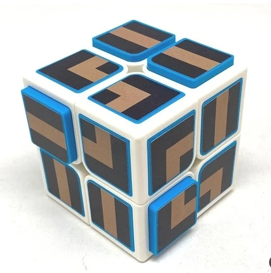 OS Cube di Ilya Osipov (corpo nero e adesivi labirinto a 6 colori)