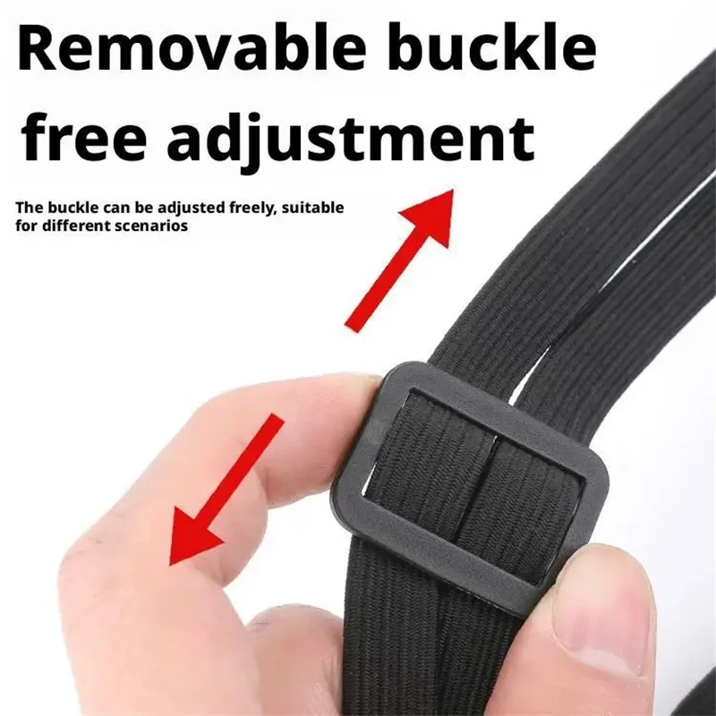 دراجة نارية المقعد الخلفي خوذة شرائط حبل مرن دراجة نارية خوذة حزام ثابت تعديل إصلاح حبل السلع حزام 60 سنتيمتر حزام الأمتعة #4