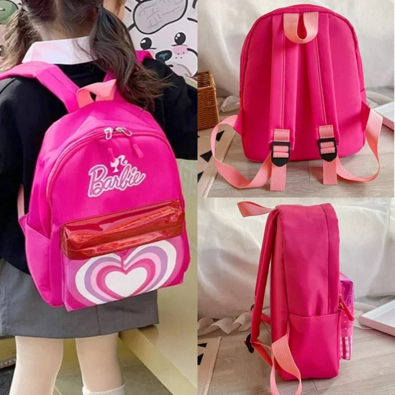 קאוואי ברבי קרטון אנימה תיק אופנה ילדה ברבי נסיכה תיק גן ילדים חמוד תיק בית ספר מתנות