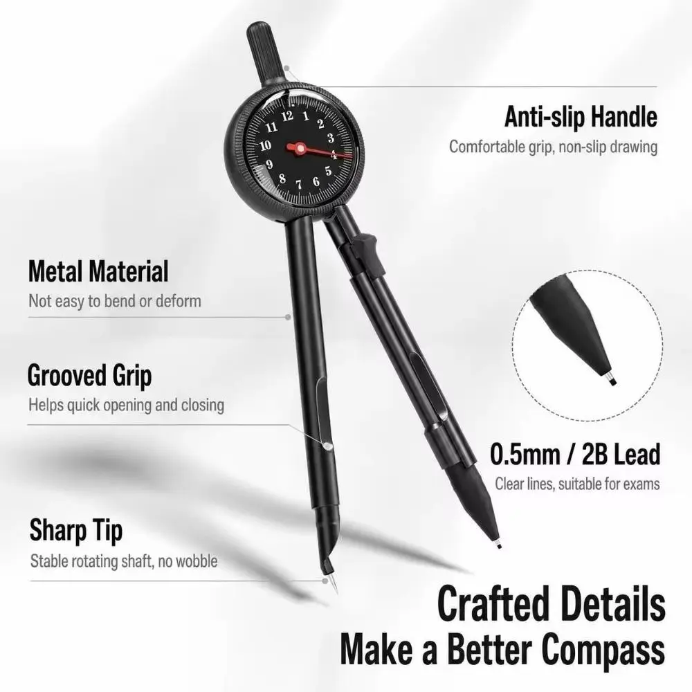 Precision Digital Display Compass Digital Radius Display Press Type Circle Drawing Gauge Engineering Multi-Functional