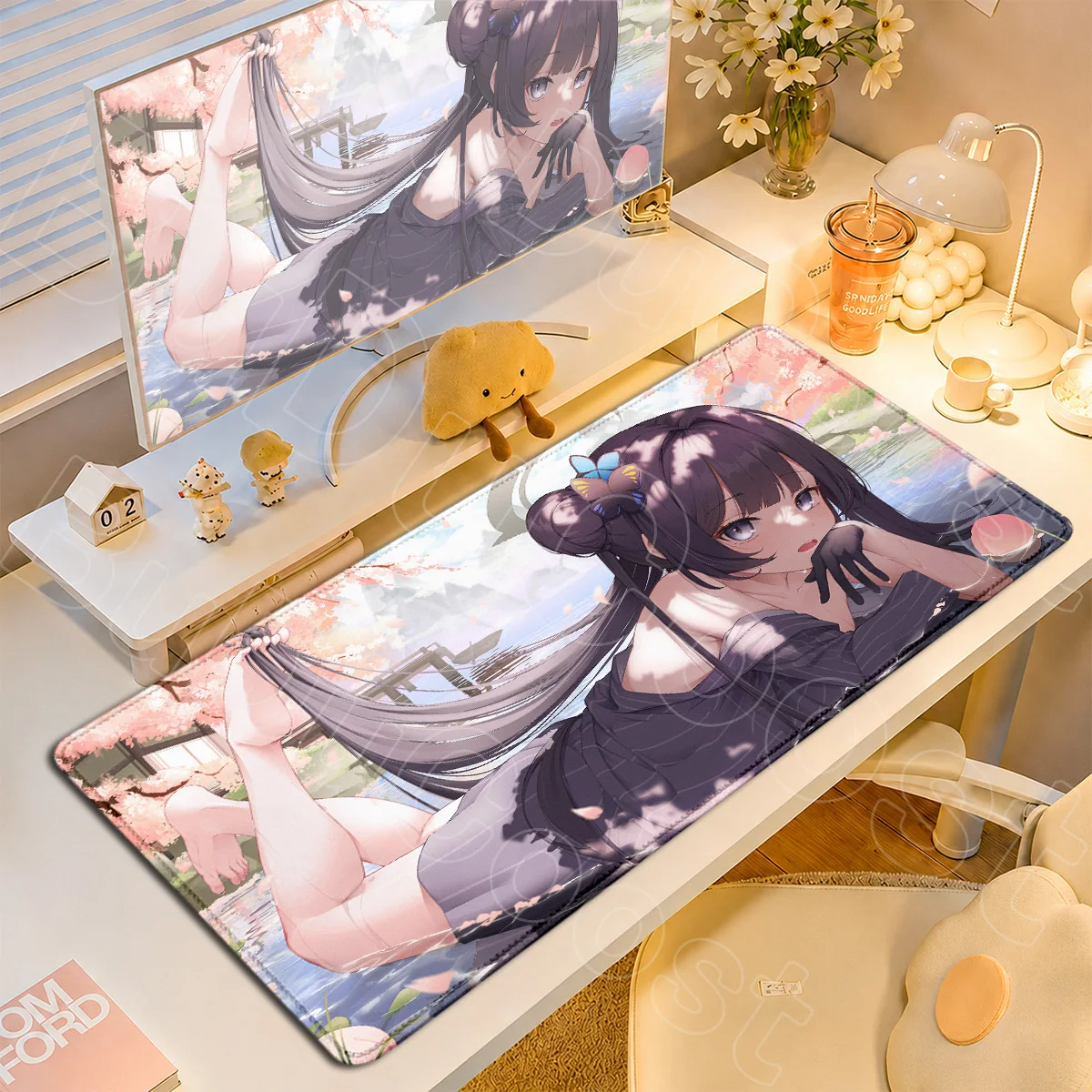 

Hot Cartoon Game Blue Archive Soft Mouse Pad Non-slip Laptop Office Keyboard Mats 900x400mm Desktop Carpet PC Rubber Accessories