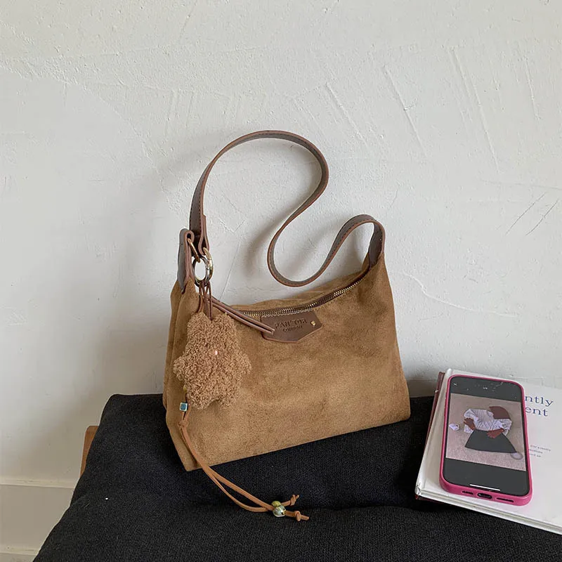 

New Matte Underarm Bag Women's Korean Version Niche Retro Shoulder Messenger Bag Popular Versatile