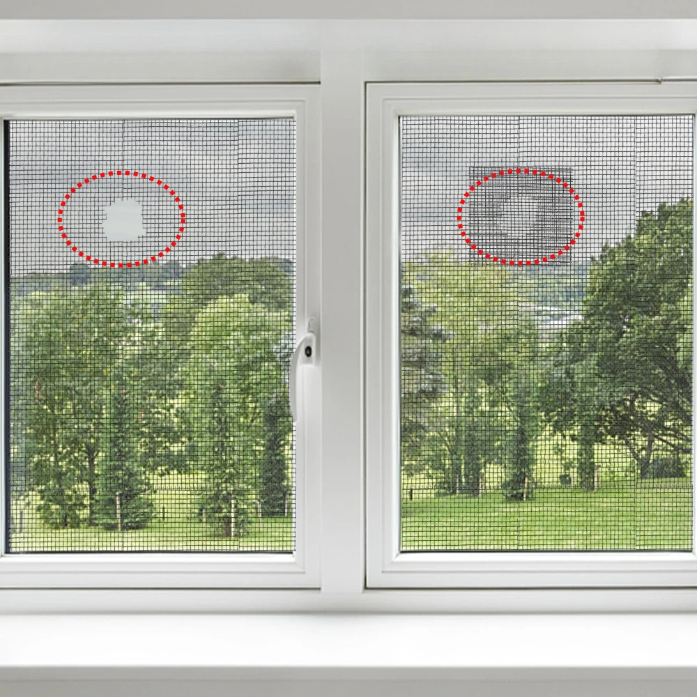 5cmx2m 창문 스크린 테이프 방충망 수리 도어 커튼 모기장 구멍 패치 수리 자가 접착 스크린 테이프
