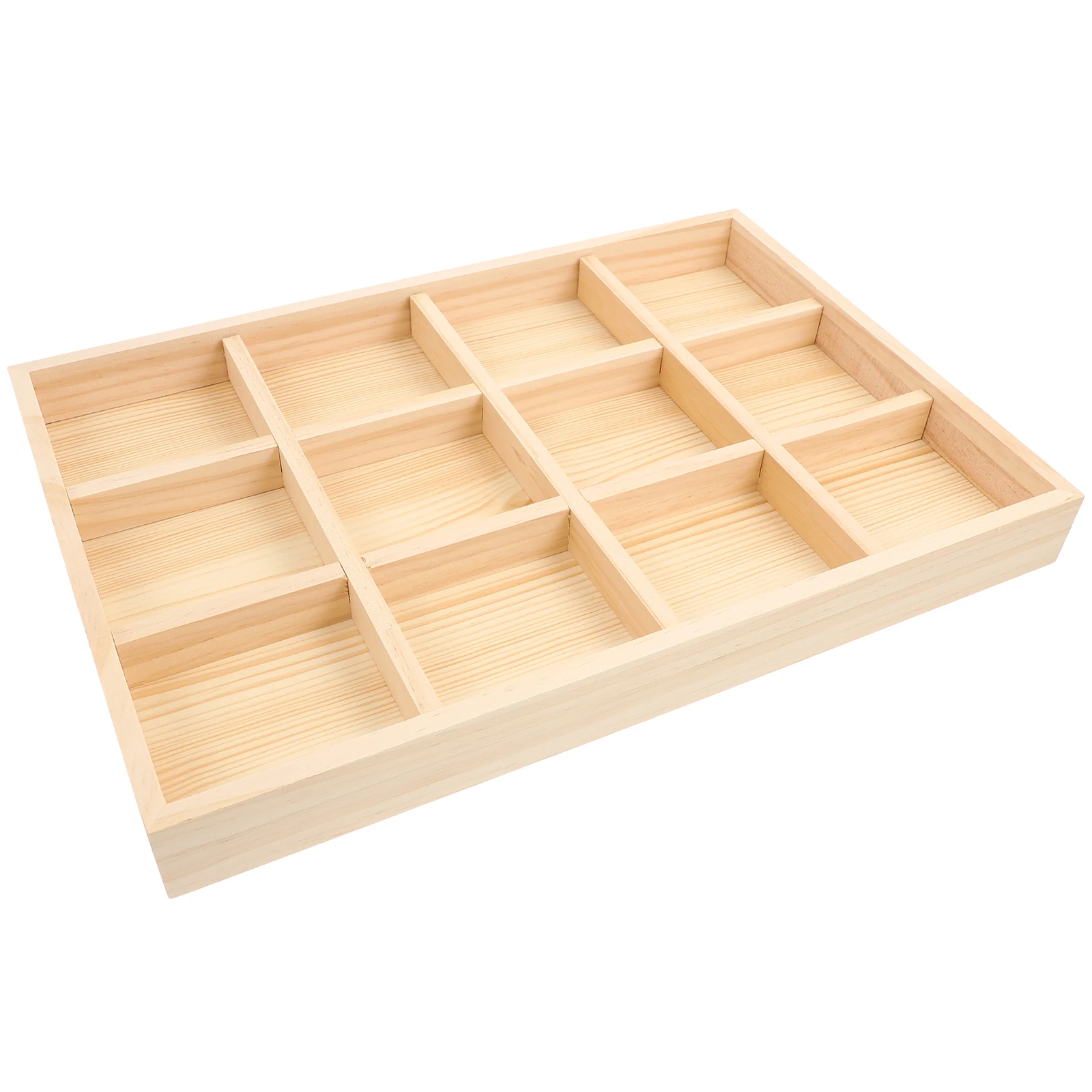 

Wood Jewelry Tray 4 Compartments Storage Organizer Reliable Decorative Plate Home Accessories Display Jewelry Container Necklace