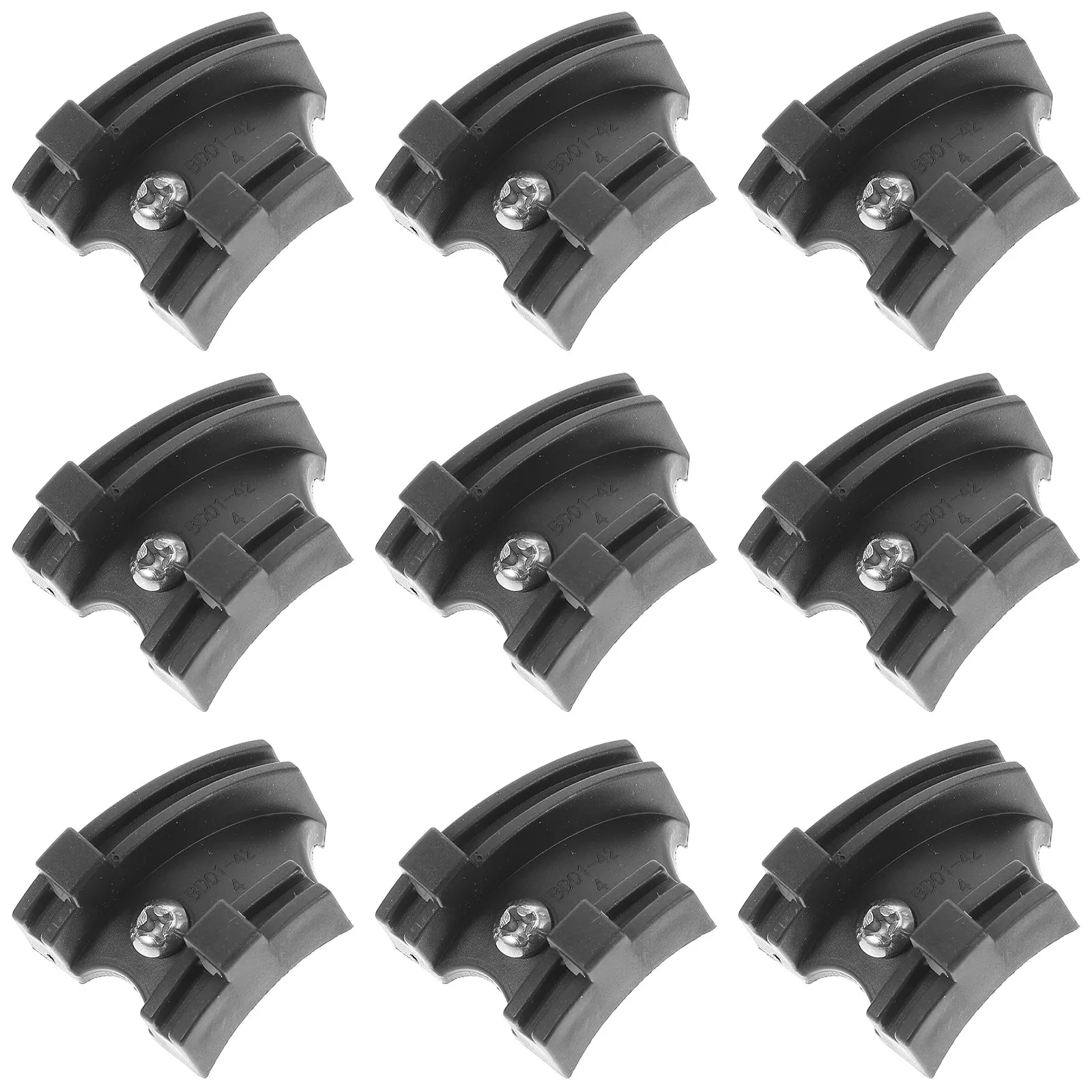 

10 шт. пластиковых черных направляющих для тросов велосипедного кареточного механизма, для прокладки тормозных и переключающих тросов, многоканальный соединитель