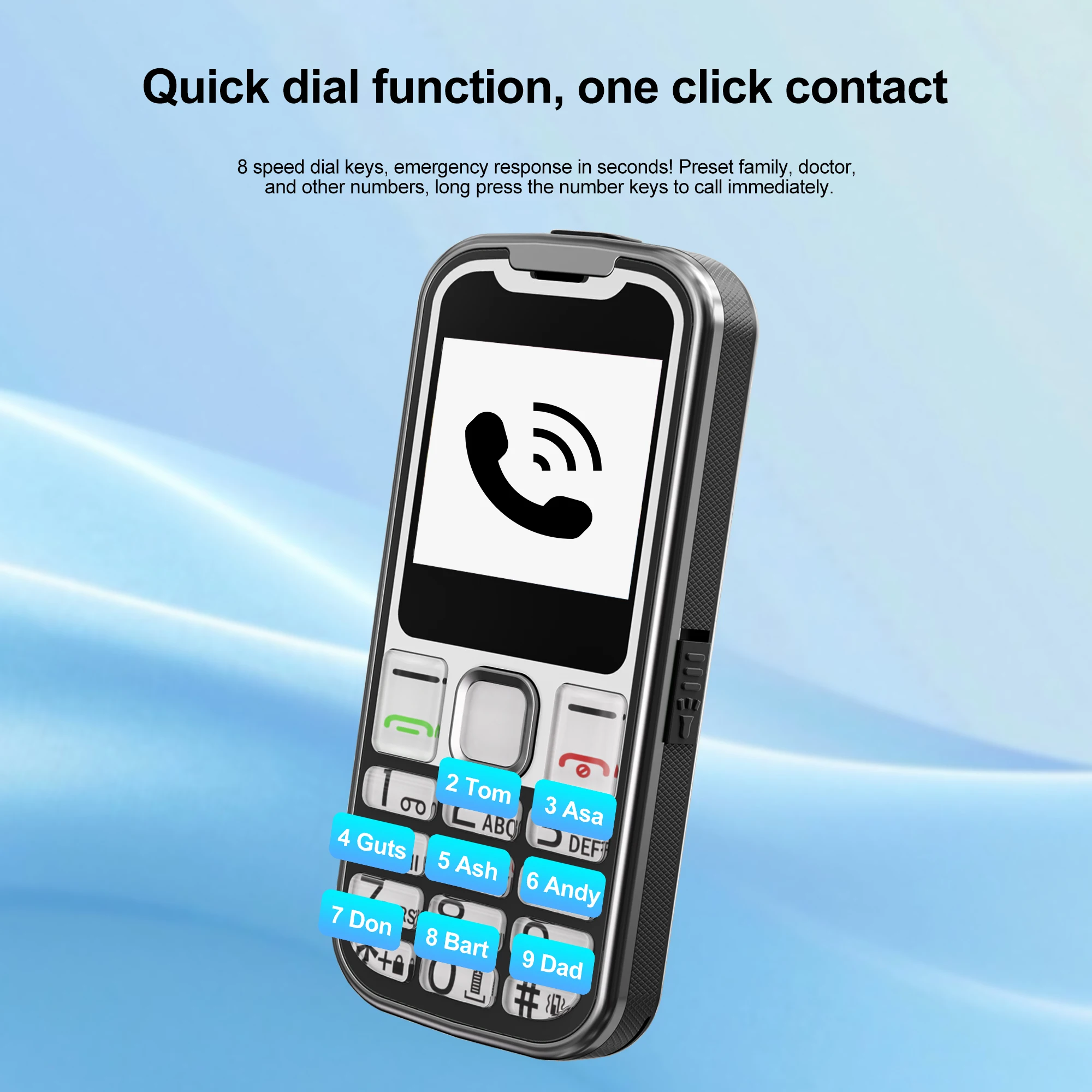 SERVO W26 Громкий динамик для мобильного телефона, двойной SIM-карты, режим ожидания, набор скорости, запись вызовов, фонарик, вибрация, FM, 2G, GSM, кнопка, мобильные телефоны