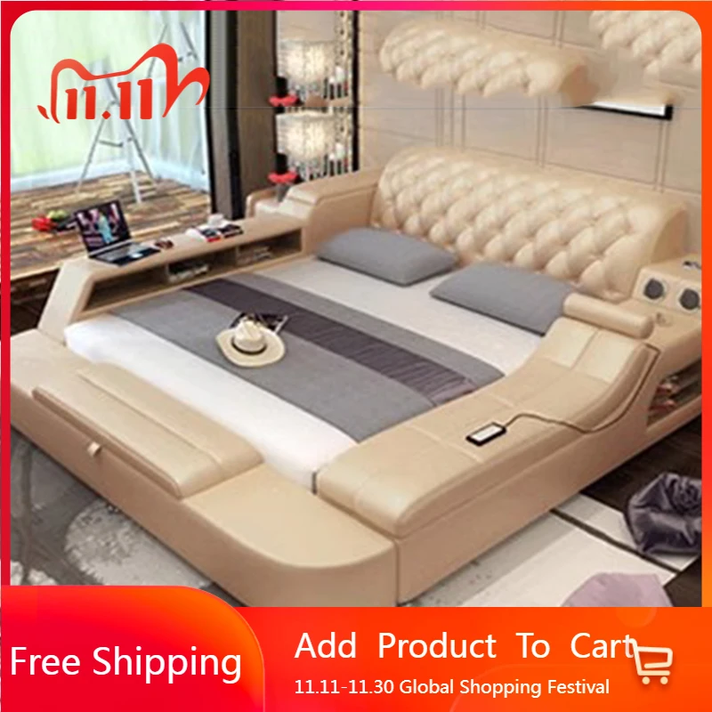 

Space Saving Smart Bed Multifunctional Luxury Nordic European Sun Full Simple Bed Camping Children Wood Muebles Hotel Furniture