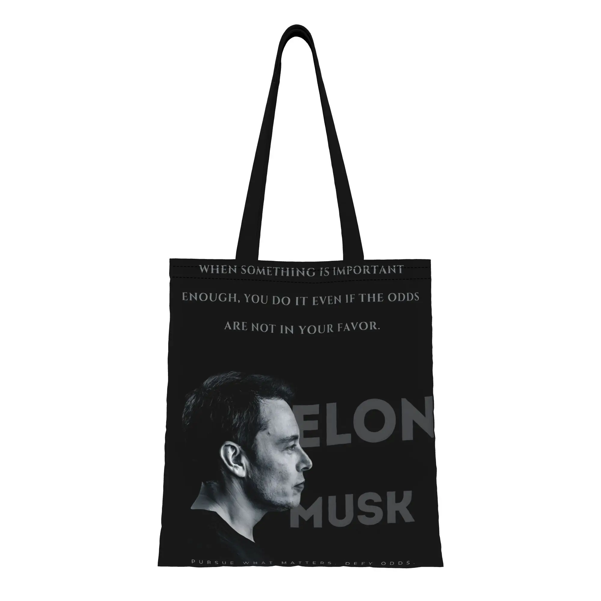 1PC Tech Icon Poster Musks Space Dreamer Canvas Tote Bag Perfect for Shopping & Personal Use Great Gift
