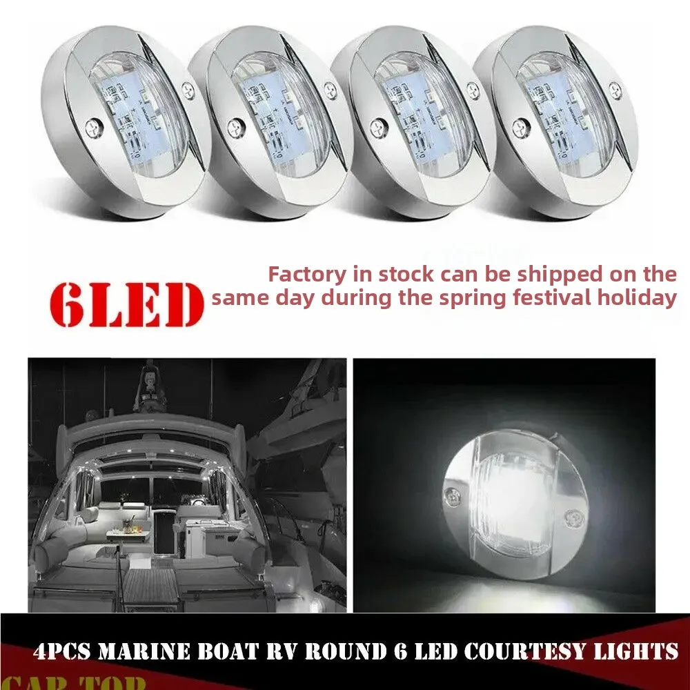 

Blue-White Waterproof Marine LED Deck Lamp 1-4Pcs Stern Transom Boat Light