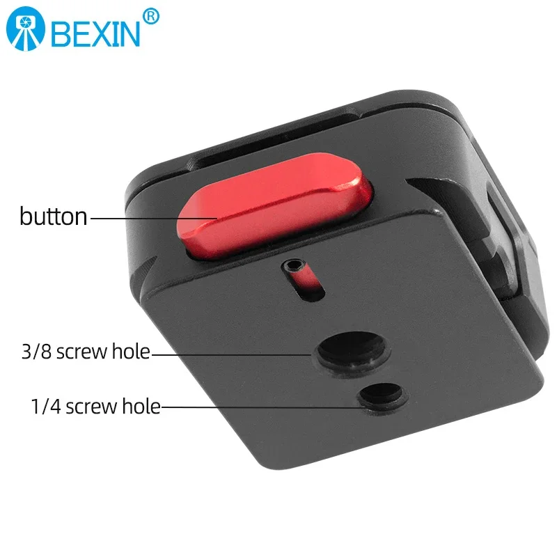 BEXIN CL-01 Arca Swiss aluminium Aloi Quick Release Plate '1/4 "Monopod Tripod Base Quick Release System untuk SLR