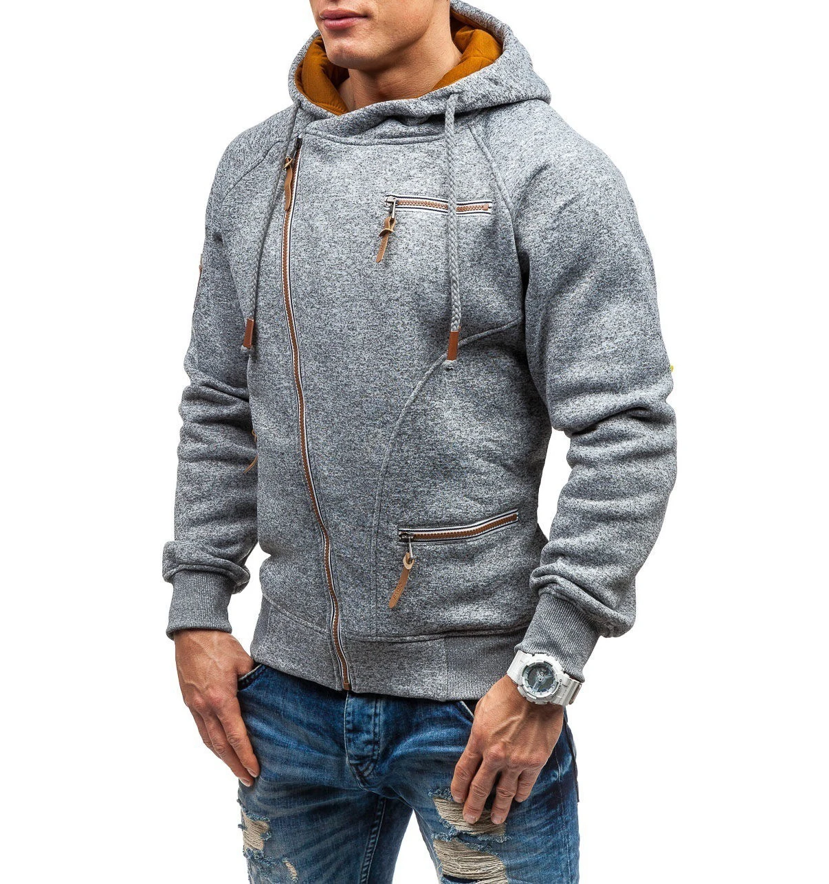 MRMT 2024 Brand New Men\'s Hoodies Sweatshirts Side Zipper Men Hoody Pullover For Male Cationic Floral Man Hoodie Sweatshirt