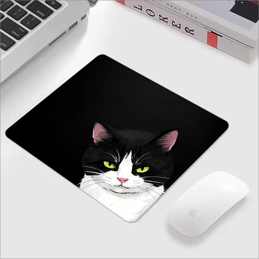 Cute Cartoon Cat Mouse Pad Square Rubber Anti-slip Mousepads HD Computer Office Game Table Mats Small Decor Desk Pads 450*400MM
