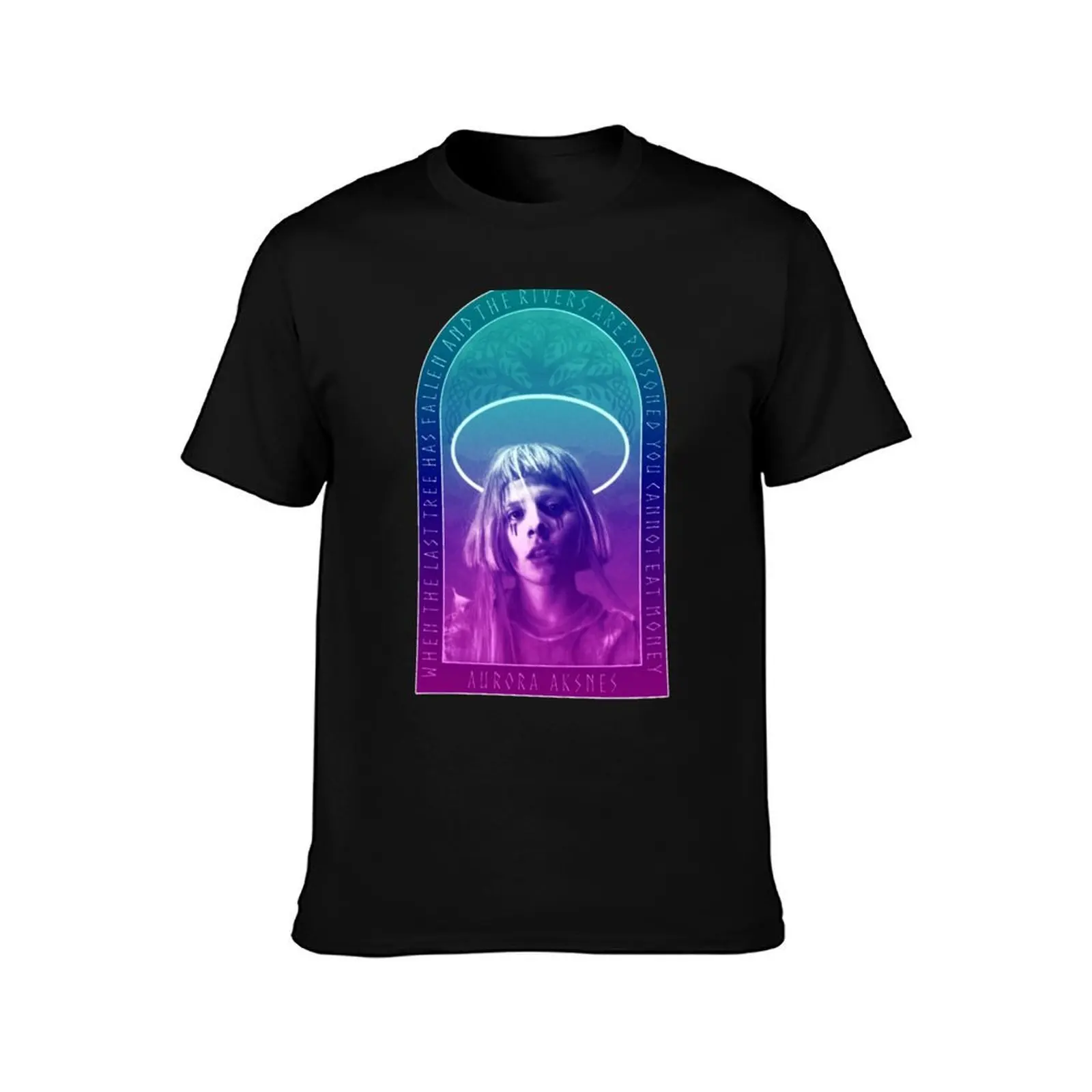 Aurora Aksnes - You Cannot Eat Money T-Shirt, Summer Casual Cotton Tee, Oversized Streetwear Tops, Vintage Graphic Print