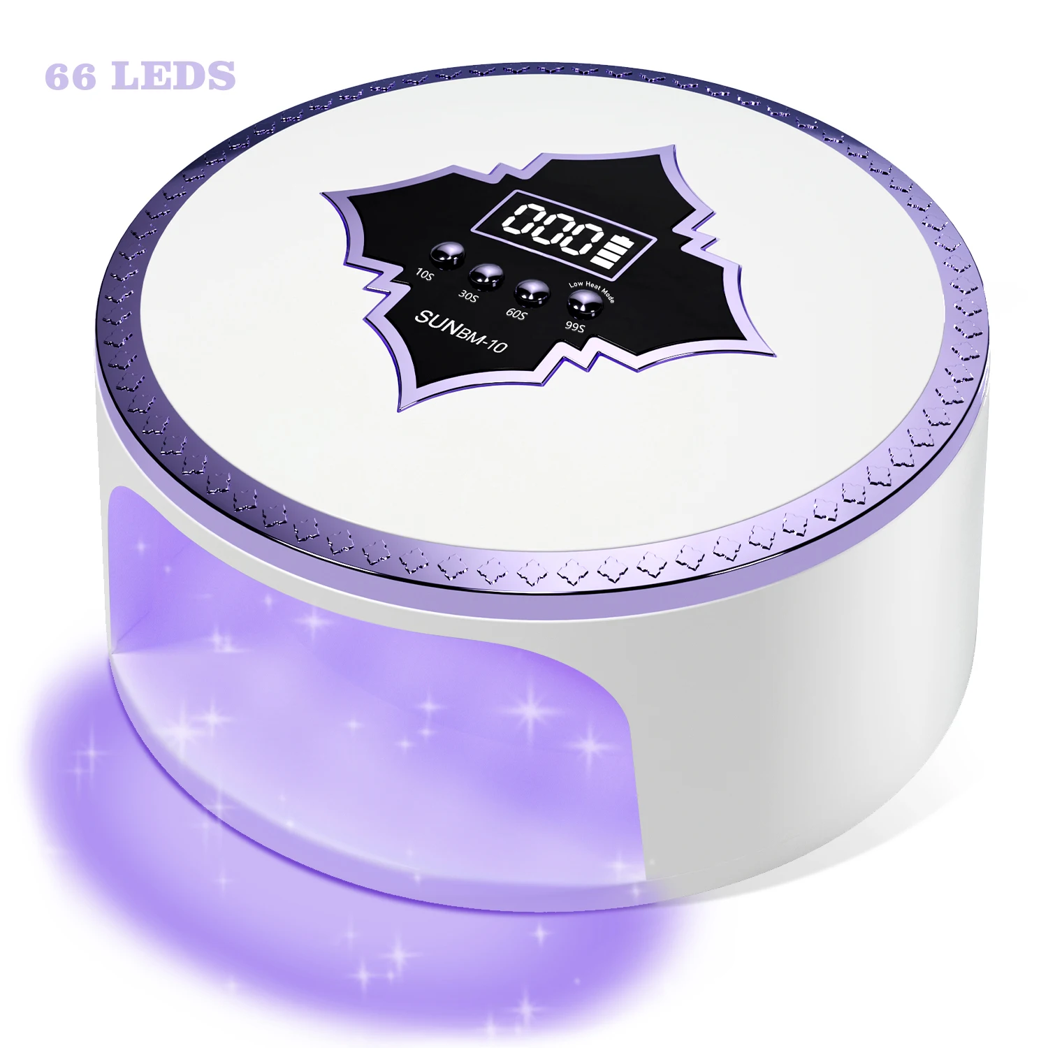 プロ仕様180w-uv-ledネイルランプ-66led-ジェルポリッシュライト-4段階タイマー設定-オートセンサー付き-ジェルネイルポリッシュ用-サロン・家庭用