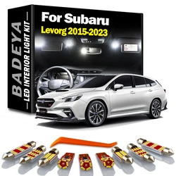 BADEYA 8Pcs Interior LED Light Kit For Subaru Levorg 2015 - 2017 2018 2019 2020 2021 2022 2023 Car Reading Trunk Plate Bulbs