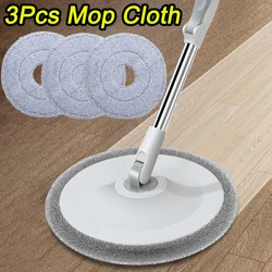 3/1PCS Round Microfiber Floor Mop MultiFunction Reusable Mopping Head Microfiber Rag Mop Cloth Replacement Home Cleaning Tools