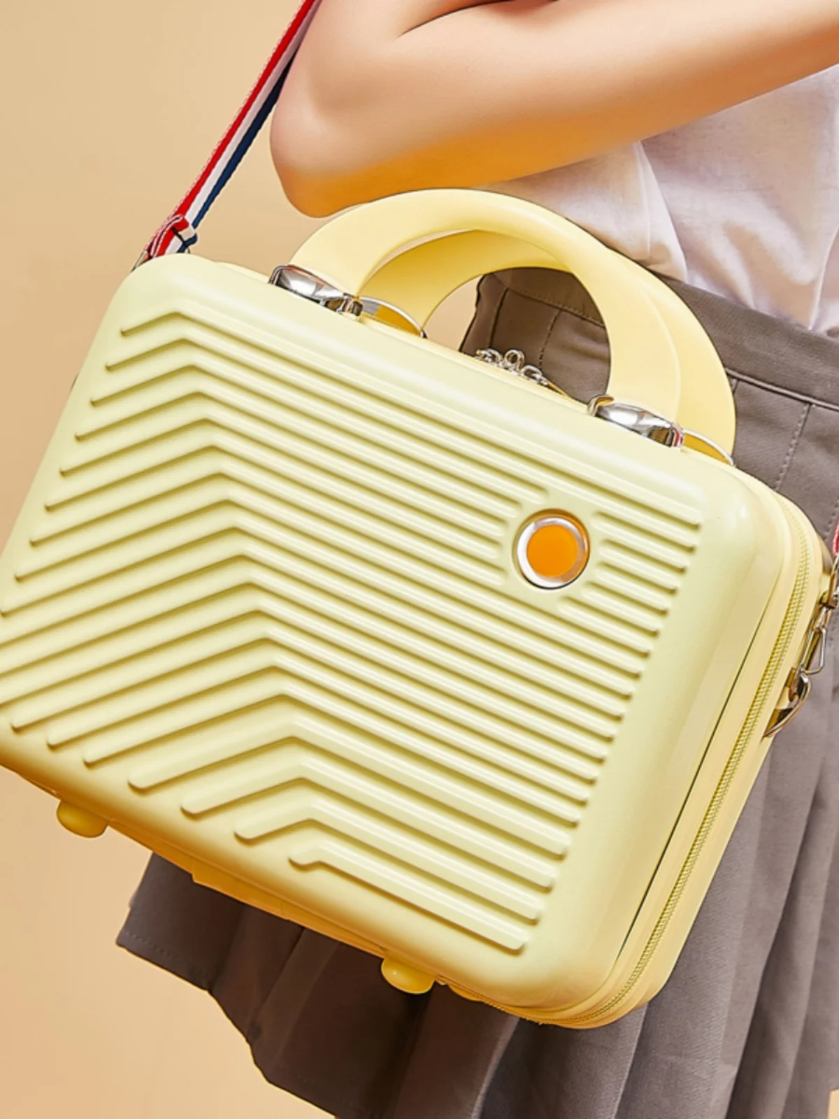 

Faionable Portable Lage Set Mother Daughter Box Handbag 4 Inch Multi-Functional Women's oulder Bag Trendy Travel Case