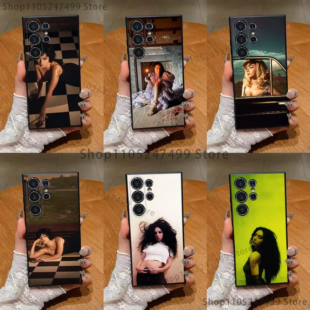 

C-Charli XCX Phone Case For Samsung S25,S24,S21,S22,S23,S30,Ultra,S20,Plus,Fe,Lite,Note,10,9,5G Black Cover