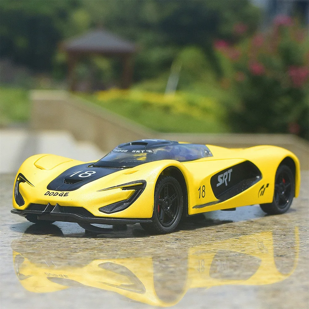 1:32 SRT Tomahawk XVGT cargador aleación modelo fundido a presión juguetes coches puertas sonido abierto luz tirar hacia atrás vehículos regalos de cumpleaños para amigos