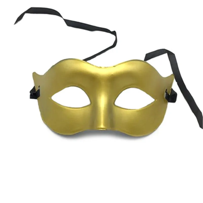 1 stücke 17X10cm Mode Frauen Mann Halbe Gesicht Partei Dance Maske Maskerade Glänzend Maske Feste Farbe Party Cosplay Dance Kostüm